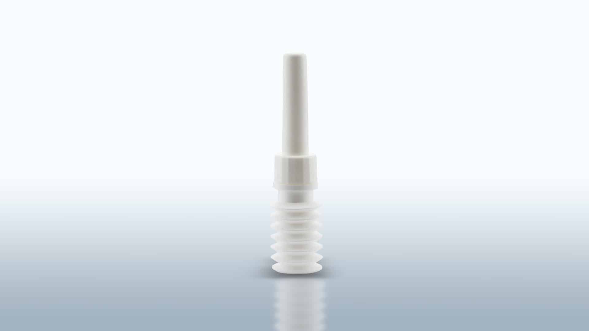 ldpe micro enema bottle. Standard capacity gr. 3/6 and gr. 9. snap-on canula with cap assembled.