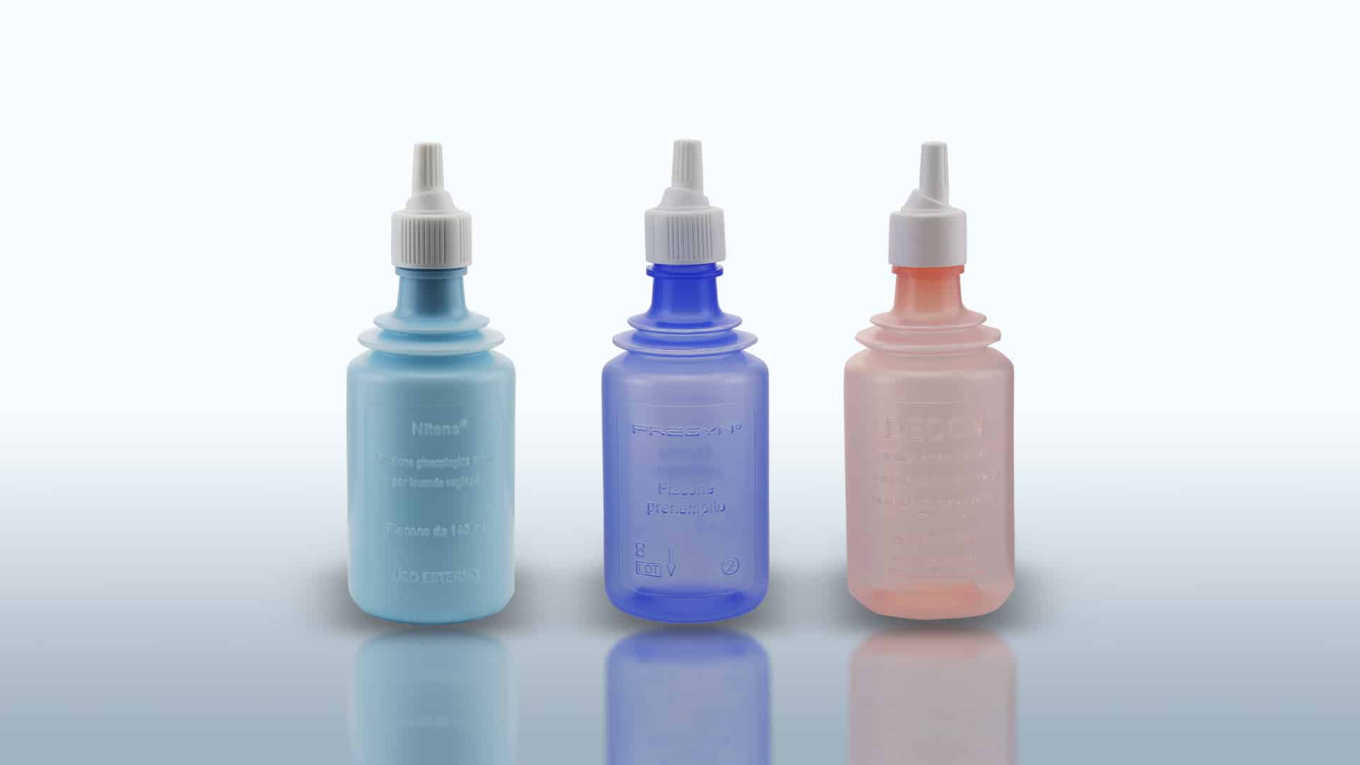 LDPE bottles for rectal and vaginal suspensions. Standard capacity from ml 45 to ml 260. Screw or snap-on bottle neck available.