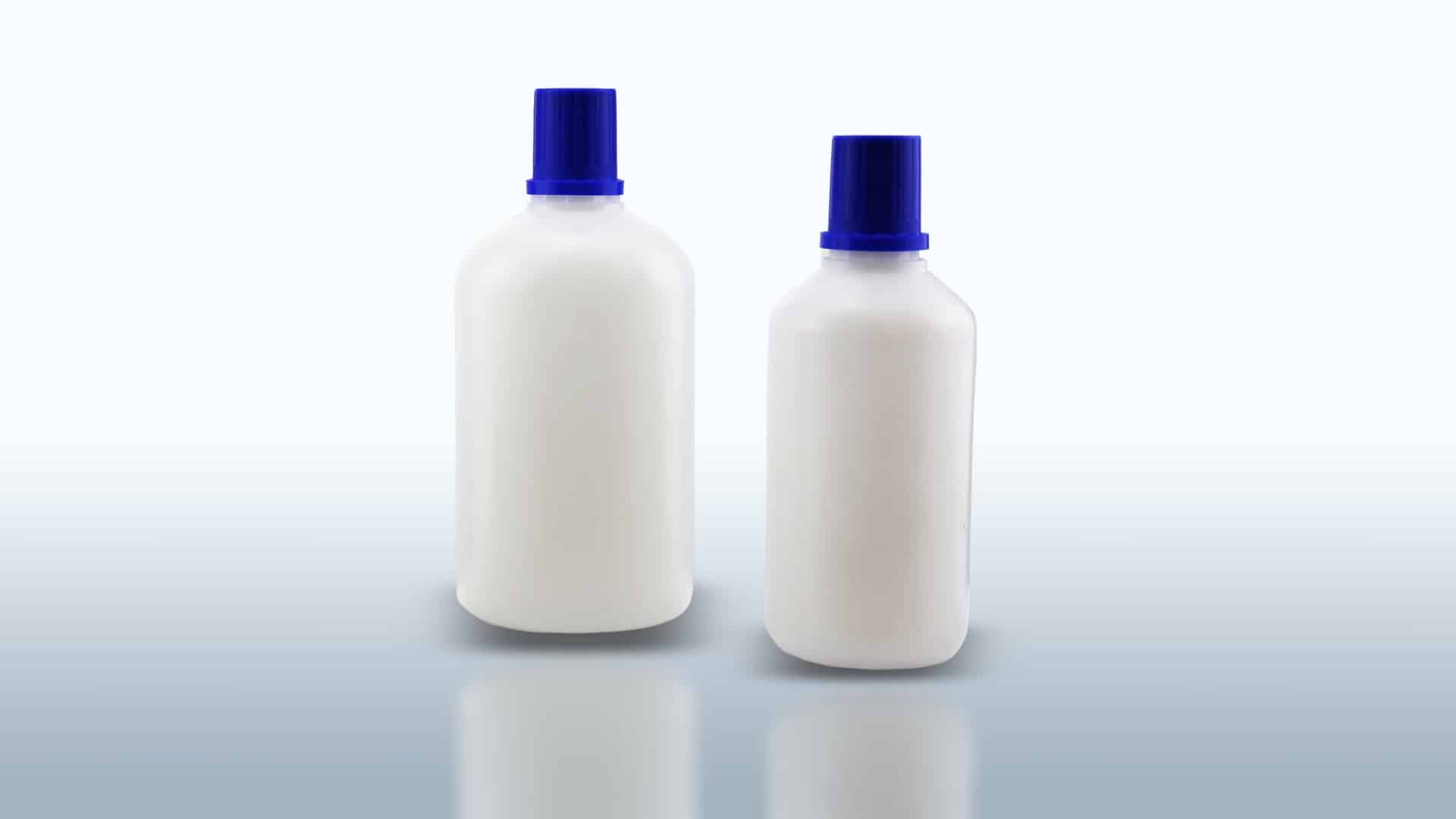 Hpde diagnostic containers. standard bottle capacity ml 500, ml 1000. screw cap with tamper evident.
