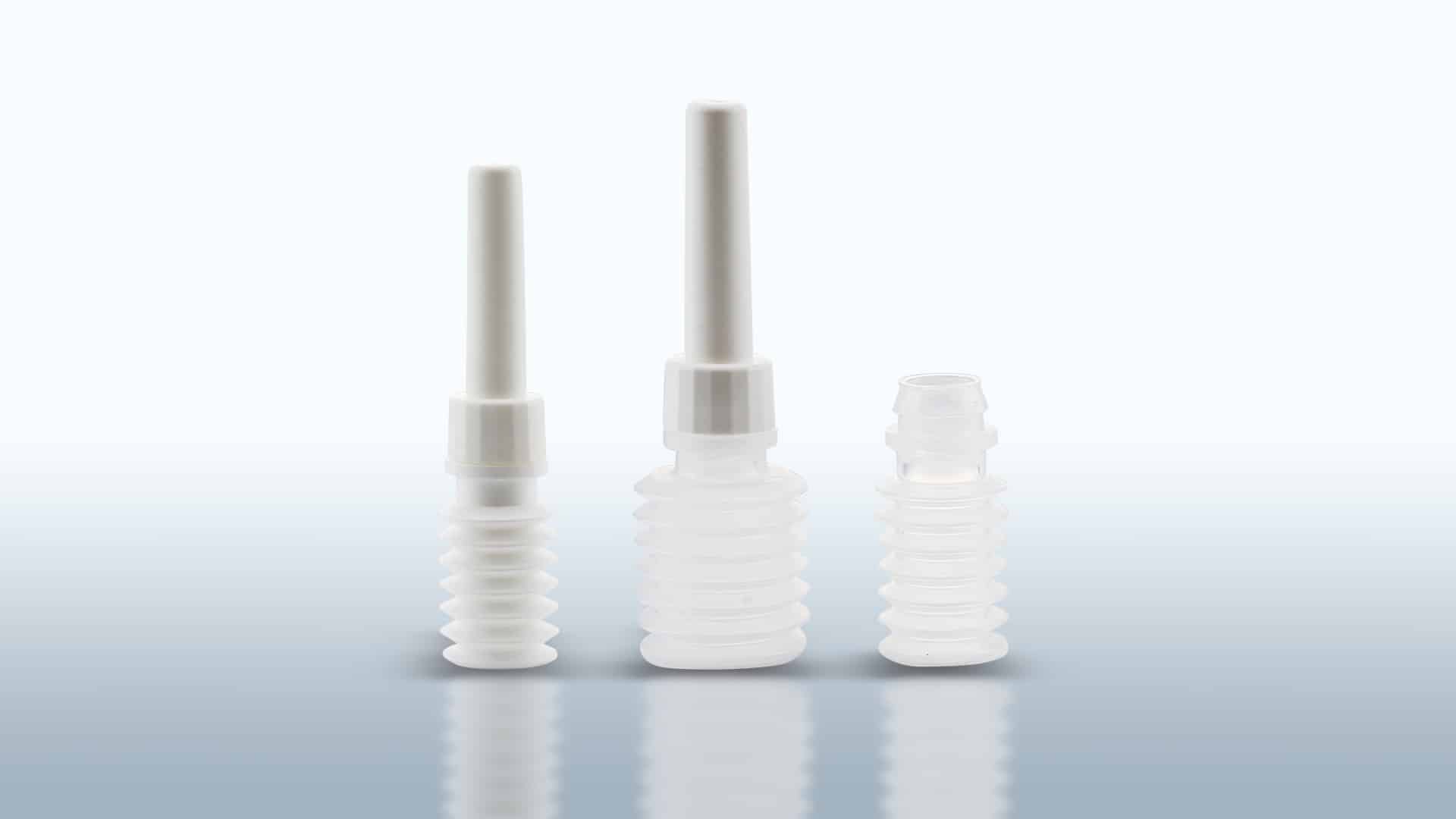 ldpe micro enema bottle. Standard capacity gr. 3/6 and gr. 9. snap-on canula with cap assembled.